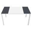 Table de réunion EASYDESK - L150 x P114 x H75 cm - blanc/anthracite