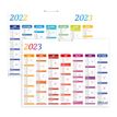 3108720570036-Calendrier Arc En Ciel 7 mois par face - 57 x 41 cm - Oberthur--0