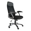 3397703398945-Fauteuil de bureau TARANIS - accoudoirs fixes - appui-tête intégré - noir--1