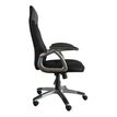 3397703398945-Fauteuil de bureau TARANIS - accoudoirs fixes - appui-tête intégré - noir--6