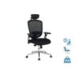 3397704188194-Fauteuil de bureau COMPUTECH - accoudoirs ajustables - appuie-tête - noir--0