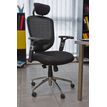 3397704188194-Fauteuil de bureau COMPUTECH - accoudoirs ajustables - appuie-tête - noir--3