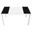 Table de réunion EASYDESK - L220 x P114 x H75 cm - blanc/noir