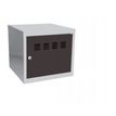 Casier cube / Vestiaire - 36 x 40 x 40 cm - aluminium/anthracite