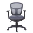 3760185027557-Fauteuil de bureau PHOENIX - accoudoirs fixes - Gris--1