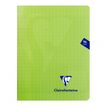 Clairefontaine Mimesys - Cahier polypro 17 x 22 cm - 96 pages - grands carreaux (Seyes) - vert