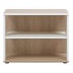 Meuble bas ARPE - L77 x H60 x P42 - Chêne et blanc