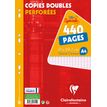 Clairefontaine - copies doubles - 440 pages - A4 - grands carreaux (Seyes) - perforées