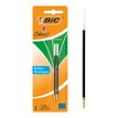 3086123397767-BIC 4 Couleurs - 2 Recharges pour stylo à bille - vert - 1 mm--0