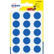 Avery - 90 Pastilles adhésives - bleu - diamètre 19 mm