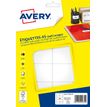 Avery - Etui A5 - 160 Étiquettes multi-usages blanches - 38,5 x 65 mm - réf ETE010