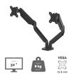 0043859716968-Fellowes Platinum series - Bras porte écran double jusqu'à 27'' par bras - facilement réglable -  fixation --2