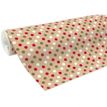 Clairefontaine - Papier cadeau kraft - 70 cm x 50 m - 60 g/m² - pois rouge/blanc/or