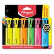 3154147425459-Maped Fluo Peps - Pack de 6 surligneurs - couleurs assorties--0