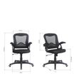 3397701202787-Fauteuil de bureau TEFERA - accoudoirs rabattables - noir--8