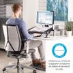 0043859706396-Fellowes Easy Glide - Porte-documents incliné format A3 - système de glissière facilitant l'écriture - possède un rangement et d--3