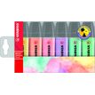 STABILO BOSS ORIGINAL Pastel - Pack de 6 surligneurs - couleurs assorties