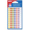 Apli Agipa - 385 Pastilles adhésives - couleurs pastels assorties - diamètre 8 mm - réf 102147