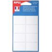 Apli Agipa - 56 Étiquettes adhésives blanches - 24 x 35 mm - réf 111912