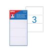Apli Agipa - 42 Étiquettes adhésives blanches - 25 x 50 mm - réf 111914