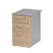 3483600784599-Caisson bout de bureau JAZZ+ - Profondeur 61 cm - Hêtre ambré--0