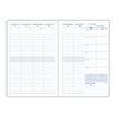 3660942060424-Agenda Tweed - 1 semaine sur 2 pages - 15 x 21 cm - 12 mois- disponible dans différentes couleurs - Ex--3