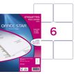 Office Star - 600 Étiquettes multi-usages blanches - 99,1 x 93,1 mm - réf OS43439