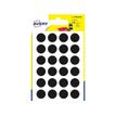 Avery - 168 Pastilles adhésives - noir - diamètre 15 mm