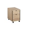 Caisson mobile MAMBO - Profondeur 60 cm - 2 tiroirs - Chêne Sonoma/noir