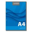 Aurora - Bloc de cours A4 - quadrille 5x5 mm + marge - 200 pages - perforation 2 trous - 60g