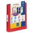 Viquel Propyglass - Classeur à anneaux personnalisable - Dos 35 mm - A4 - rouge