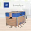 0400794357364-5 Cartons déménagement 127L - Bankers Box SmoothMove FastFold Fellowes--2