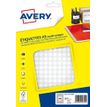 Avery - Etui A5 - 4704 Pastilles adhésives - blanc - diamètre 8 mm