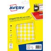 Avery - Etui A5 - 960 Pastilles adhésives - jaune - diamètre 15 mm
