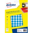 Avery - Etui A5 - 960 Pastilles adhésives - bleu - diamètre 15 mm