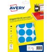 Avery - Etui A5 - 240 Pastilles adhésives - bleu - diamètre 30 mm