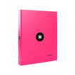 8423473596825-Antartik - Classeur à anneaux - Dos 40 mm - A4 - pour 225 feuilles - rose fluorescent--1