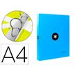 Antartik - Classeur à anneaux - Dos 40 mm - A4 - pour 225 feuilles - bleu