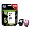 0192545191432-HP 304 - Pack de 2 - noir et 3 couleurs - cartouche d'encre originale (3JB05AE)--1