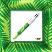3086123542358-BIC 4 Couleurs Velours - Stylo à bille 4 couleurs - corps vert--0