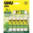 4026700347104-UHU stic ReNATURE - 6 Bâtons de colle - 8.2 g - Plastique écologique--0