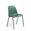 Chaise CHARLOTTE - pieds noirs sans accroche - vert