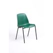 Chaise CHARLOTTE - pieds noirs avec accroches - vert