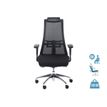 3760185029223-Fauteuil de bureau ergonomique TENEESEE - accoudoirs réglables - appui-tête amovible - noir--0