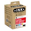 Cartouche compatible Canon CLI-581XXL/PGI-580XXL - pack de 5 - noir, noir photo, cyan, magenta, jaune - ink
