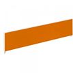 Ecran de séparation cadre aluminium H33 x L160 cm - cadre aluminium blanc - toile orange