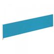 Ecran de séparation cadre aluminium H33 x L140 cm - cadre aluminium blanc - toile bleu