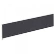 Ecran de séparation cadre aluminium H33 x L140 cm - cadre aluminium blanc - toile anthracite