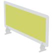 Écran de séparation en polystyrène - H33 x L80 cm - vert