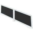 Lot de 2 écrans de séparation en polystyrène - H35 x L80 cm - noir